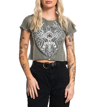 Affliction Women's T-Shirt WIDOWMAKER