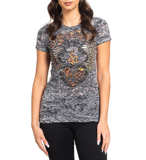 Affliction Women's T-Shirt Lita Creek  ^