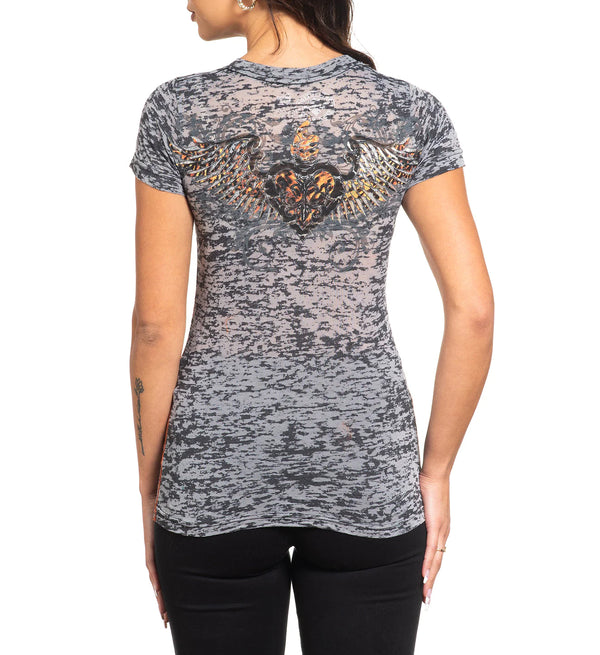 Affliction Women's T-Shirt Lita Creek  ^