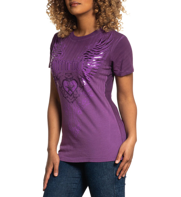 Affliction Women's T-Shirt Roseanna ^