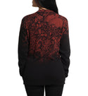 Affliction Women's Thermal Shirt Norma Rose    ^