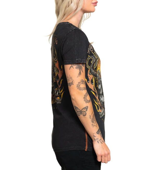 Affliction Women's T-Shirt Strugis 82  ^