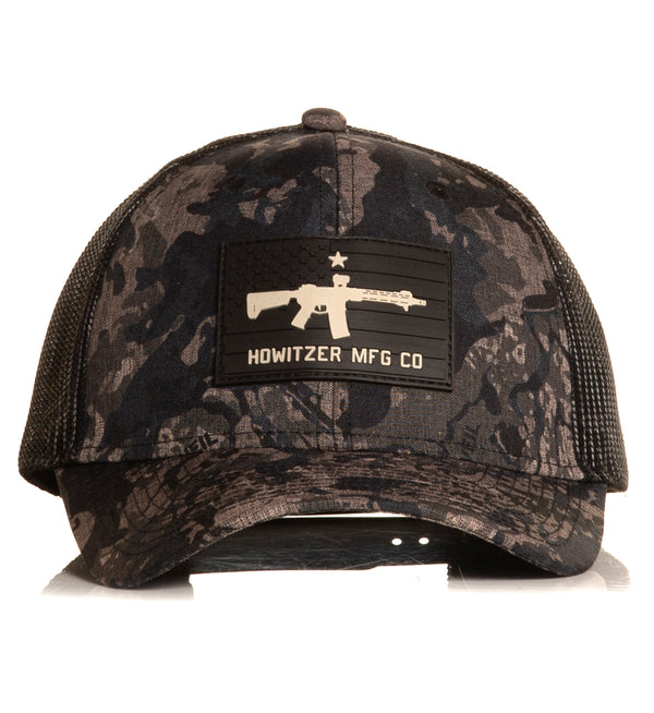 Howitzer Style Men's Hat Gun Flag Hat Military Grunt *