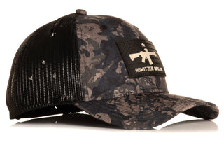 Howitzer Style Men's Hat Gun Flag Hat Military Grunt
