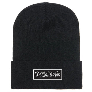 Howitzer Style Men's Beanie We The People Military Grunt Black