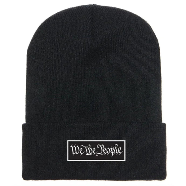 Howitzer Style Men's Beanie We The People Military Grunt Black