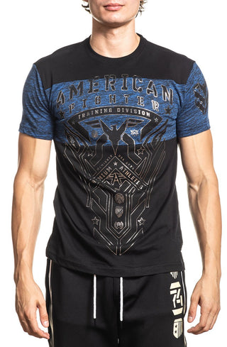 AMERICAN FIGHTER Men's T-Shirt S/S MOXLEY PANEL TEE Athletic MMA
