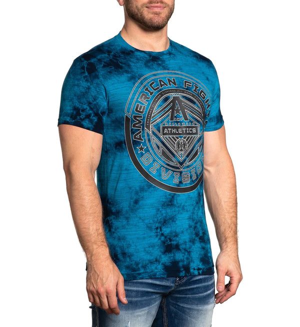 AMERICAN FIGHTER Men's T-shirt POWELL Athletic Blue