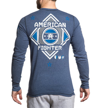 AMERICAN FIGHTER Men's Thermal L/S GROVE WEATHERED TEE Athletic MMA
