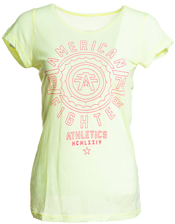 AMERICAN FIGHTER Women's T-Shirt S/S FAIR GROVE Tee Biker