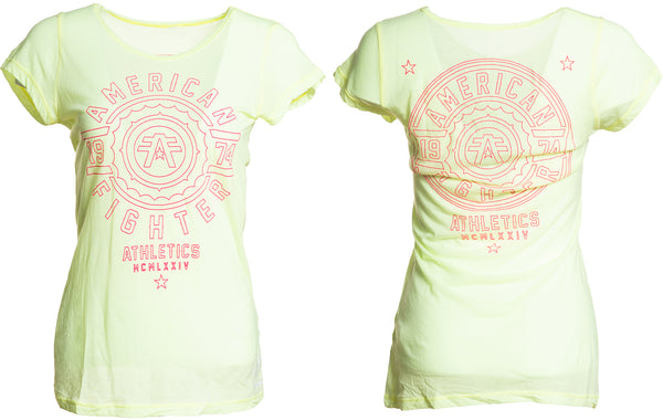 AMERICAN FIGHTER Women's T-Shirt S/S FAIR GROVE Tee Biker