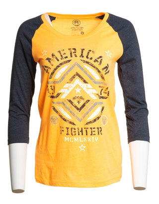 AMERICAN FIGHTER Women's T-Shirt HAZELDEN RAGLAN Tee Biker