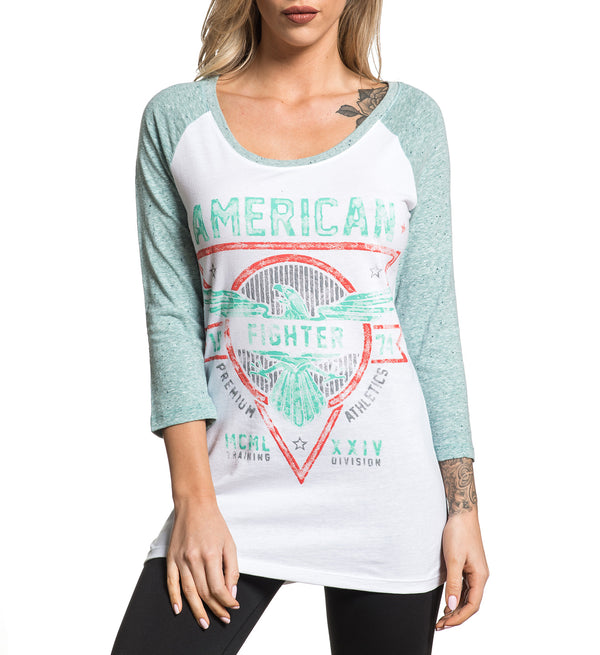 AMERICAN FIGHTER Women's T-Shirt L/S GREAT LAKES ARTISAN Tee Biker