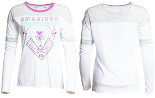 AMERICAN FIGHTER Women's T-Shirt L/S VALDEZ Tee Biker