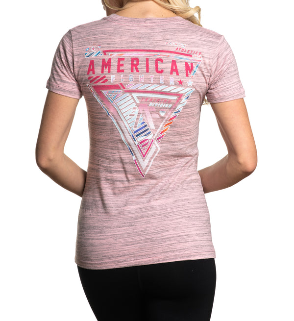 AMERICAN FIGHTER Women's T-Shirt S/S CARMOCHAEL Tee Biker