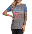 AMERICAN FIGHTER Women's T-Shirt S/S CARTER Tee Biker