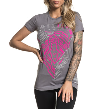 AMERICAN FIGHTER Women's T-Shirt S/S IRVINE Tee Biker