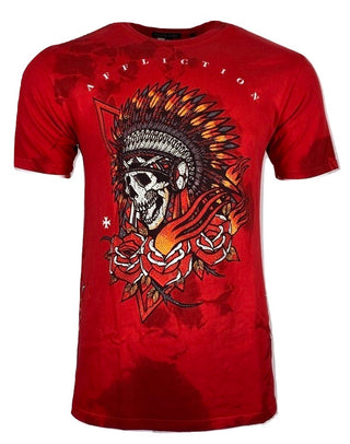 AFFLICTION Men's T-Shirt S/S SACRED SMOKE Premium Black Label Biker MMA