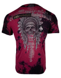 AFFLICTION BRIXTON TRIBE Men's T-shirt Red Vintage