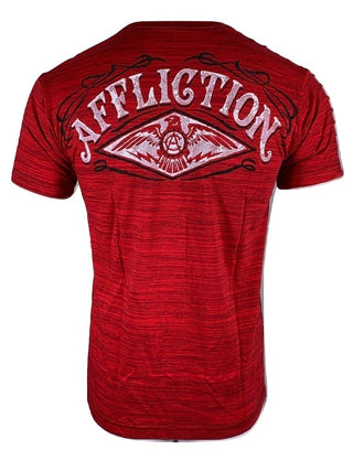 AFFLICTION BARREL AGED Men's T-shirt Red