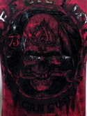AFFLICTION AC IRON GREASE Men's S/S T-shirt Dirty Red