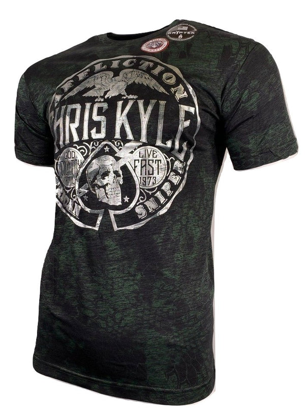 AFFLICTION Men's T-Shirt CK CADRE Premium Black Label Biker MMA