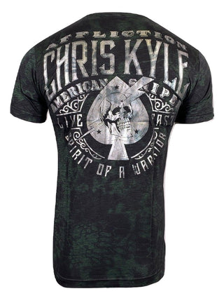 AFFLICTION Men's T-Shirt CK CADRE Premium Black Label Biker MMA