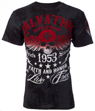 Archaic By Affliction Men's T-Shirt BLACK TIDE Black