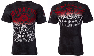 Archaic By Affliction Men's T-Shirt BLACK TIDE Black