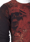 Archaic by Affliction Men's Thermal Shirt BRASS Black