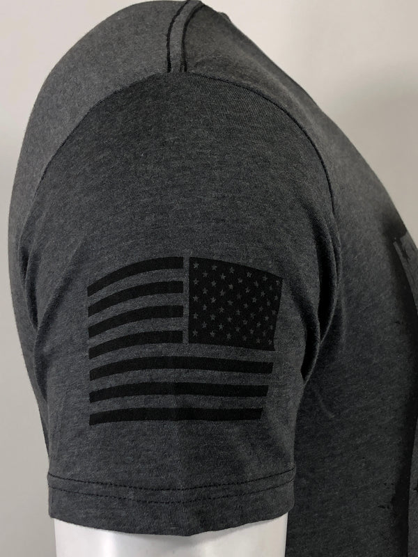 HOWITZER Clothing Men's T-Shirt S/S FREEDOM FLAG Black Label