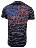 AFFLICTION CK BASILONE Men's T-shirt Navy Lava Wash