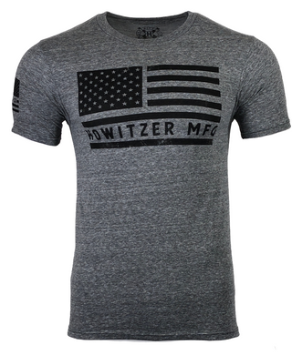 HOWITZER Clothing Men's T-Shirt S/S BOLD FLAG Black Label