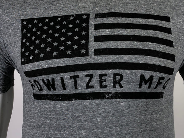 HOWITZER Clothing Men's T-Shirt S/S BOLD FLAG Black Label