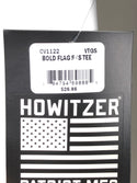 HOWITZER Clothing Men's T-Shirt S/S BOLD FLAG Black Label