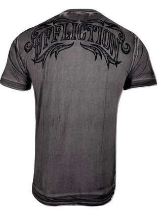 AFFLICTION COUNTER STRIKE Men's T-Shirt Gray