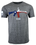 HOWITZER Clothing Men's T-Shirt S/S TEXAS FREEDOM Black Label