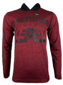 AMERICAN FIGHTER Men's T-Shirt L/S CRESTWOOD HOODIE Premium Athletic