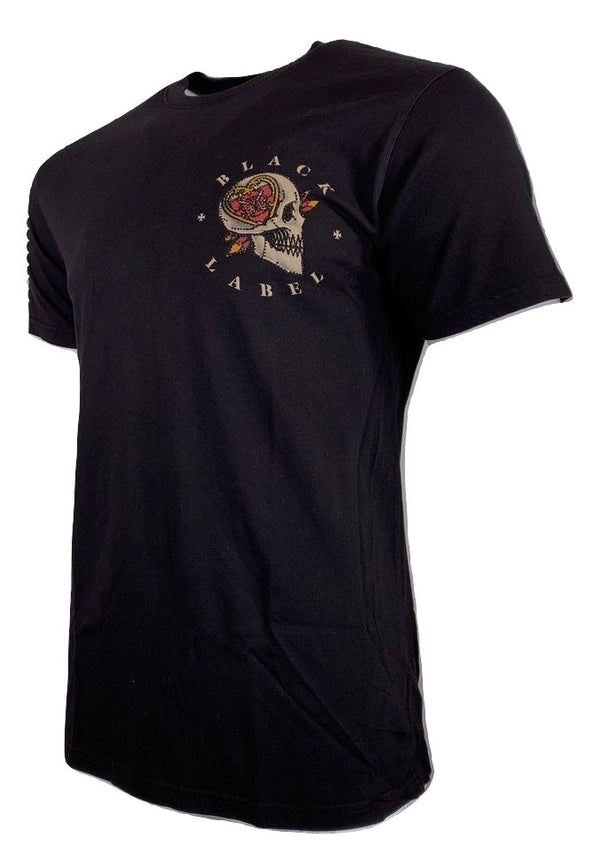 AFFLICTION Men's T-Shirt S/S DEATH FLAME TEE Black Label Biker