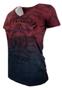 AFFLICTION Women's T-Shirt S/S AC CALI RIDE Tee Biker