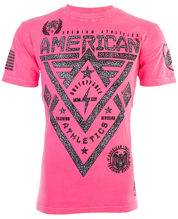 AMERICAN FIGHTER Men's Short Sleeve ALASKA PATTERN Crewneck T-Shirt