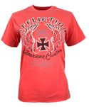 AFFLICTION Women's T-Shirt S/S AC DEMONS Tee Biker