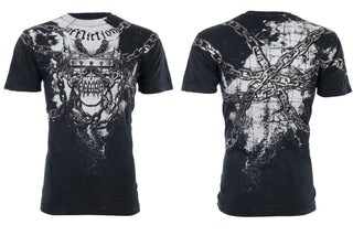 AFFLICTION Men's Short Sleeve MEGADETH Crewneck T-Shirt