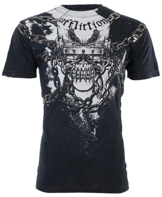 AFFLICTION Men's Short Sleeve MEGADETH Crewneck T-Shirt