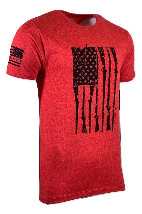 HOWITZER Clothing Men's T-Shirt S/S MUSKET FLAG Black Label