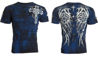 ARCHAIC Men's Short Sleeve SPIKE WINGS Crewneck T-Shirt