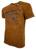 AFFLICTION BROOKLYN Men's T-shirt Copper/Black