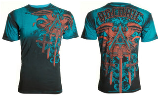 ARCHAIC Mens Short Sleeve DAVENTRY Crewneck T-Shirt