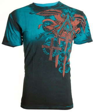 ARCHAIC Mens Short Sleeve DAVENTRY Crewneck T-Shirt