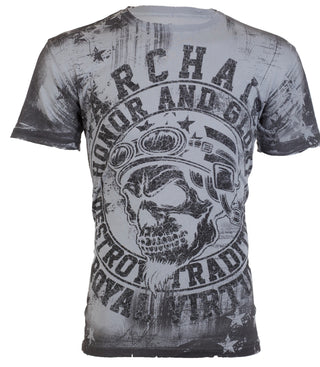 ARCHAIC Mens Short Sleeve DEATH RACER Crewneck T-Shirt